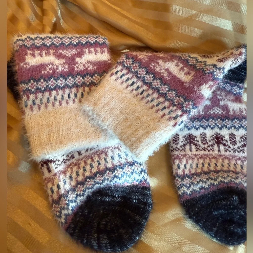 Cozy Winter Patterned Socks